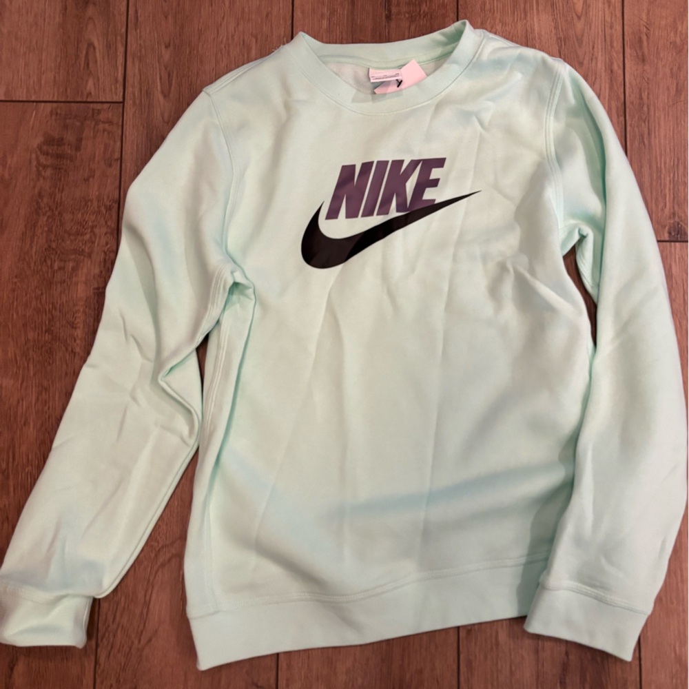 Nike Mint Green Sweatshirt kids XL